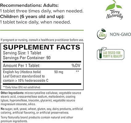 Bronchial Clear Tablets by Terry Naturally