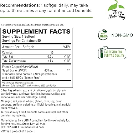 Clinical OPC Extra Strength Softgels by Terry Naturally