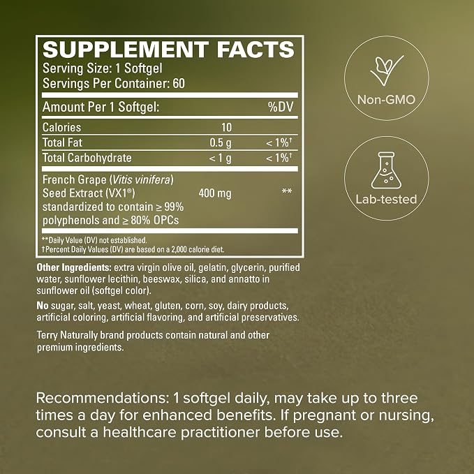 Clinical OPC Extra Strength Softgels by Terry Naturally