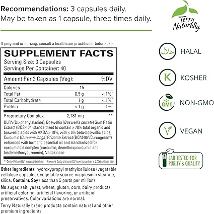 Curamin Pain Relief Capsules by Terry Naturally