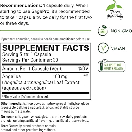 SagaPro Bladder Health Capsules by Terry Naturally