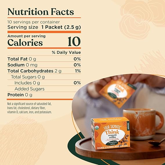 Instant Mushroom Coffee Packets with Lion's Mane by Four Sigmatic