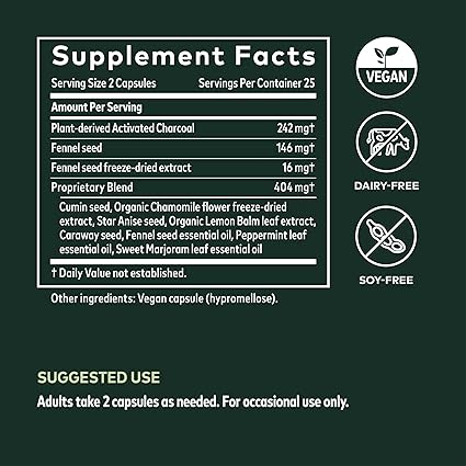 Gas & Bloating Capsules by Gaia Herbs