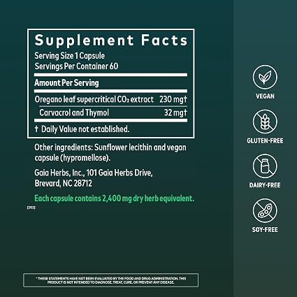 Oil of Oregano Capsules by Gaia Herbs