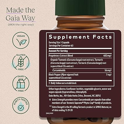 Turmeric Supreme Liquid Caps by Gaia Herbs