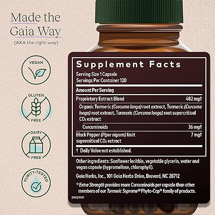 Turmeric Supreme Liquid Caps by Gaia Herbs
