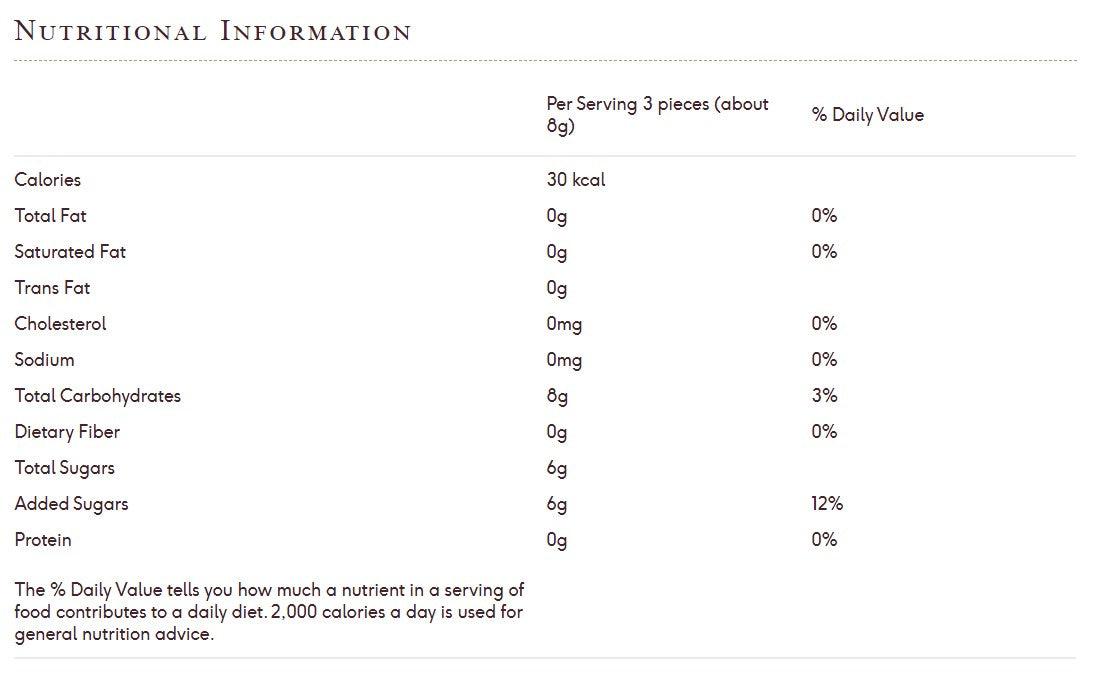 Gin Gins Ginger Chews Double Strength by The Ginger People