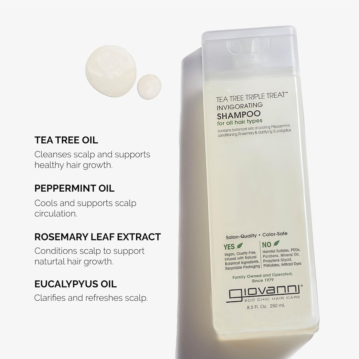 Triple Treat Invigorating Tea Tree Shampoo by Giovanni
