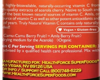 Truly Natural Vitamin C Powder by Health Force