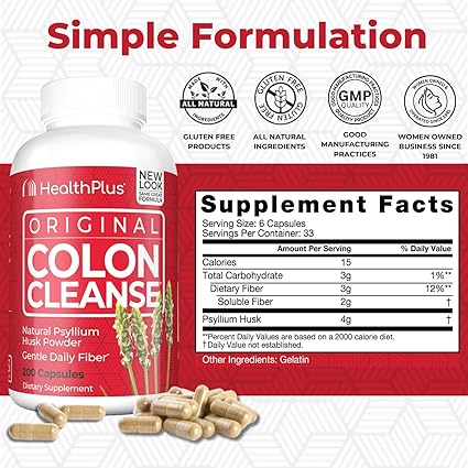 Original Colon Cleanse Capsules by Health Plus