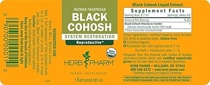 Black Cohosh Liquid by Herb Pharm