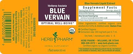 Blue Vervain Liquid Extract by Herb Pharm
