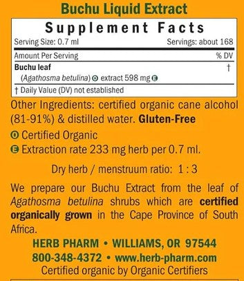 Buchu Liquid Extract by Herb Pharm
