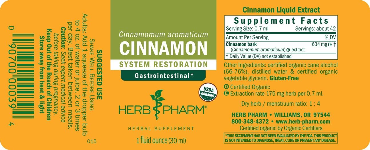 Cinnamon Liquid Extract by Herb Pharm