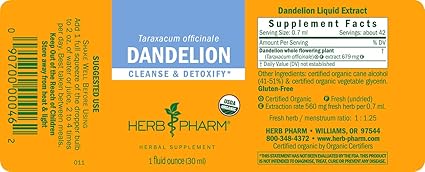 Dandelion Liquid Extract by Herb Pharm