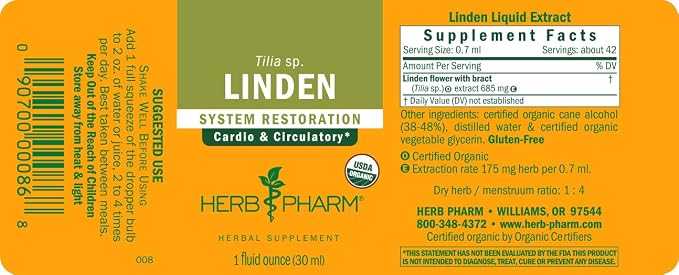 Linden Liquid Extract by Herb Pharm