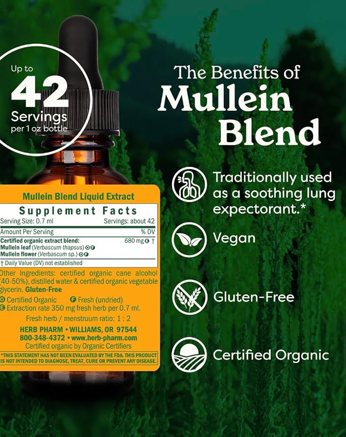 Mullein Blend Liquid by Herb Pharm