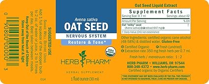 Oat Seed Liquid Extract by Herb Pharm