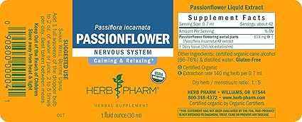Passionflower Liquid Extract by Herb Pharm