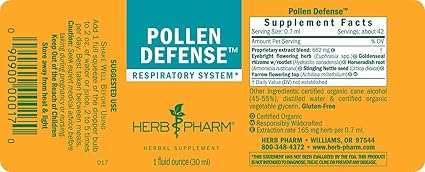 Pollen Defense Liquid Tincture by Herb Pharm