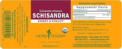 Schisandra Liquid Extract by Herb Pharm