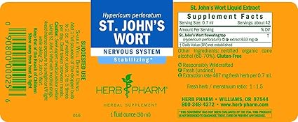 St John's Wort Liquid Extract by Herb Pharm