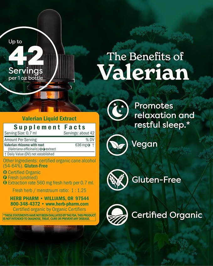 Valerian Liquid Extract by Herb Pharm