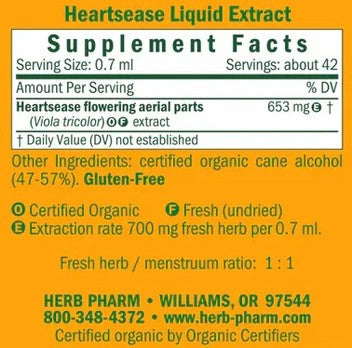 Heartsease Formerly Violet Extract by Herb Pharm