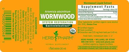 Wormwood Liquid Extract by Herb Pharm