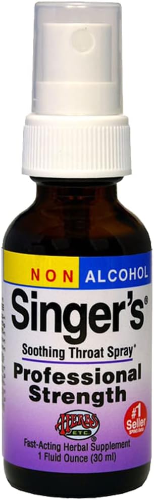 Singer's Pro Strength Alcohol Free Throat Spray by Herbs Etc