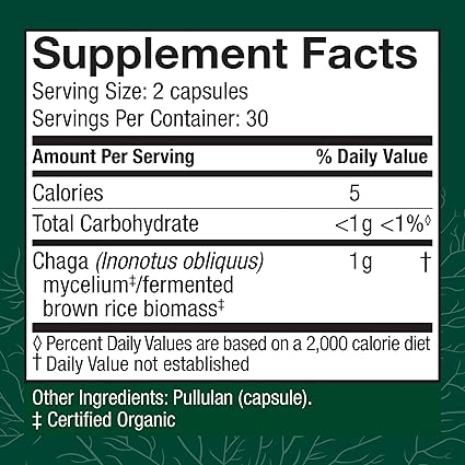 Chaga Mushroom Capsules by Host Defense