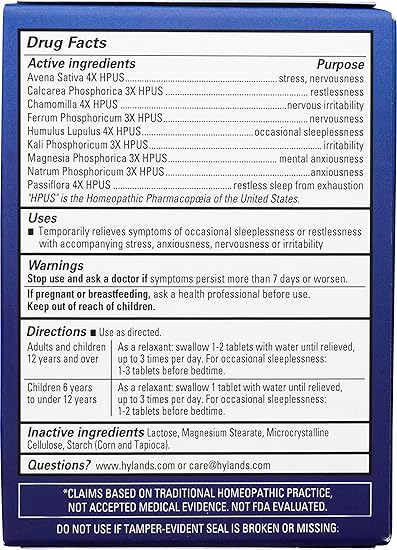 Calms Forte Homeopathic Tablets by Hyland's