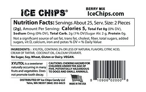 Juicy Berry Xylitol Candy by Ice Chips