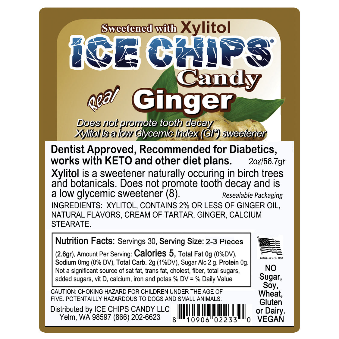 Ginger Xylitol Candy by Ice Chips