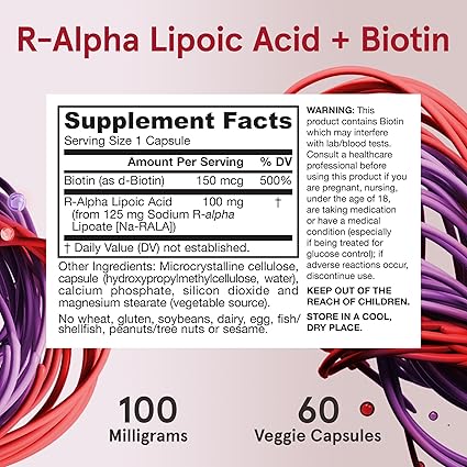 R-Lipoic Acid Capsules by Jarrow Formulas