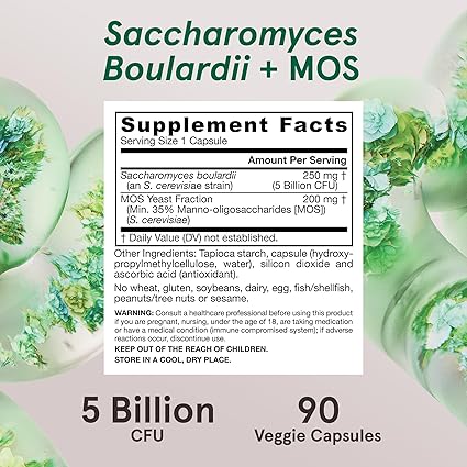 Sacharomyces Boulardii Probiotic Capsules by Jarrow Formulas