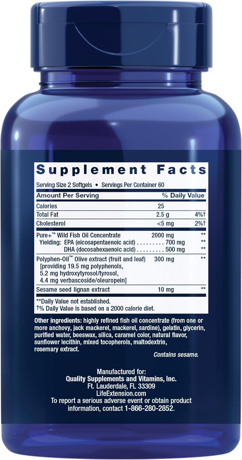 Super Omega 3 Plus Softgels by Life Extension