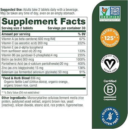 Skin Nails & Hair Tablets by MegaFood