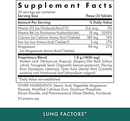 Lung Factors Tablets by Michael's Health