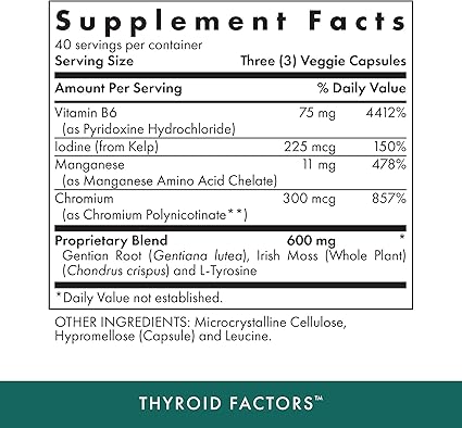 Thyroid Factors Capsules by Michael's Health