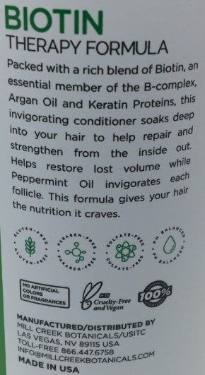 Biotin Conditioner by Mill Creek Botanicals
