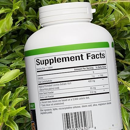 DGL Licorice Root Extract Chewable Tablets by Natural Factors