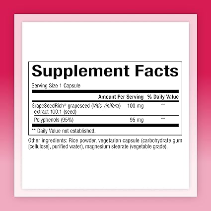 Grapeseed Extract Capsules by Natural Factors