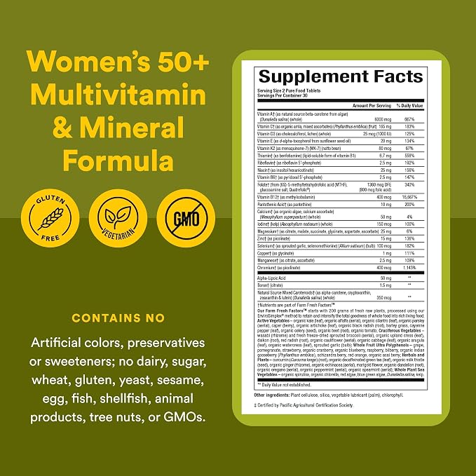 Women's 50+ Multivitamin Tablets by Natural Factors