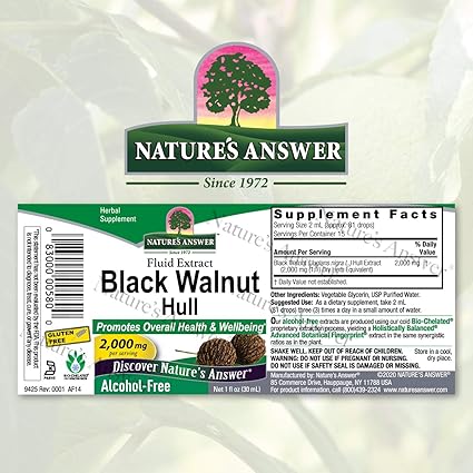 Black Walnut Alcohol Free Extract by Nature's Answer