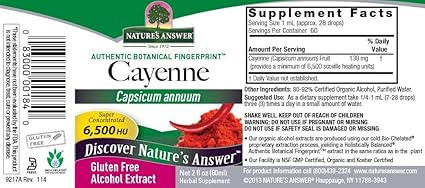 Cayenne Extract by Nature's Answer