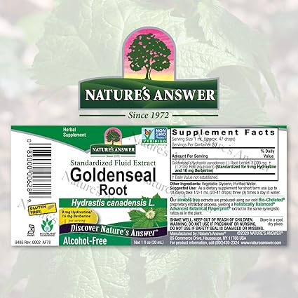 Goldenseal Root Alcohol Free Extract by Nature's Answer