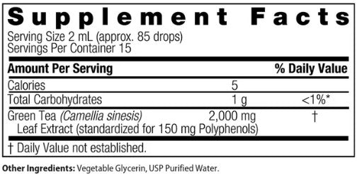 Green Tea Alcohol Free Extract by Nature's Answer