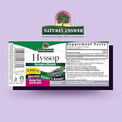 Hyssop Extract by Nature's Answer
