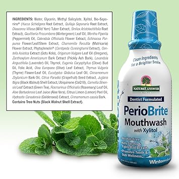 Periobrite Wintermint Mouthwash by Nature's Answer